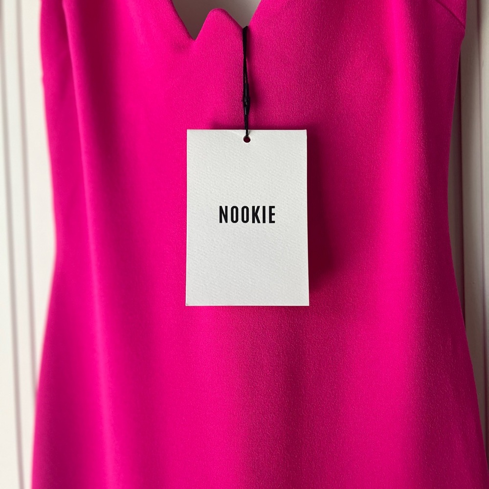 NWT $329 Revolve Nookie Romance Sweetheart Gown Maxi Dress Pink Fuchsia XS - Picture 8 of 12